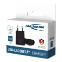 Ansmann USB Linear Power Supply AC/DC Adapter EU Plug 5 W 5V DC Output 1 A 1001-0108-520