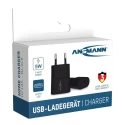 Ansmann USB Linear Power Supply AC/DC Adapter EU Plug 5 W 5V DC Output 1 A 1001-0108-520