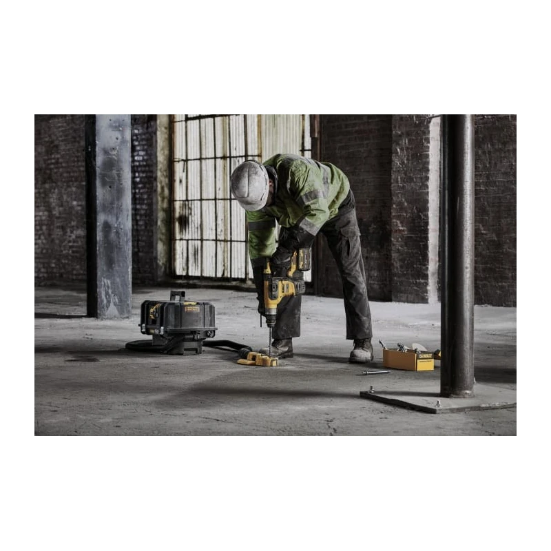 DeWALT SDS Hammer Drill 54V Brushless Cordless D-Handle Battery 9Ah Keyless 13mm Chuck 725rpm DCH417NT-XJ