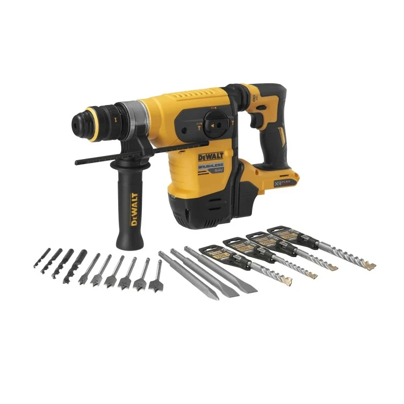 DeWALT SDS Hammer Drill 54V Brushless Cordless D-Handle Battery 9Ah Keyless 13mm Chuck 725rpm DCH417NT-XJ