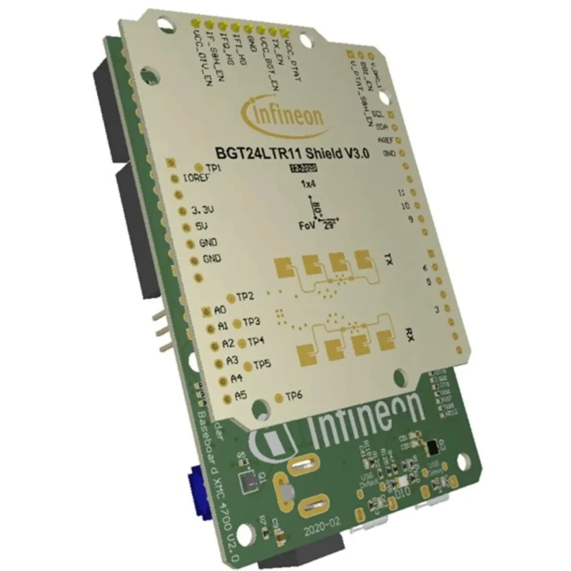 Infineon RADAR Evaluation Development Board 24 GHz for XMC4700 DEMODISTANCE2GOLTOBO1