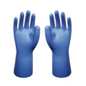 Showa Blue Nitrile Gloves Size 6, Chemical Resistant, Food Contact Approved SHO707D