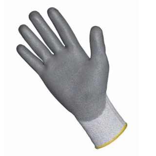 Liscombe Cut Resistant Work Gloves Size 11 Yellow Fibre with Polyurethane Coating LN659-11
