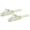 StarTech.com White Cat6 Ethernet Cable, 7.5 m Length, Unshielded Unscreened, Snagless PVC Jacket
