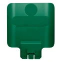 Rubbermaid Commercial Products Green Resin Waste Bin Lid for Slim Jim Recycling Station Starter Kit and Slim Jim 2007908