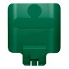 Rubbermaid Commercial Products Green Resin Waste Bin Lid for Slim Jim Recycling Station Starter Kit and Slim Jim 2007908