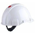 3M White Safety Helmet High Density Polyethylene Adjustable with Integral Sweatband G3000/G3001 7000039722