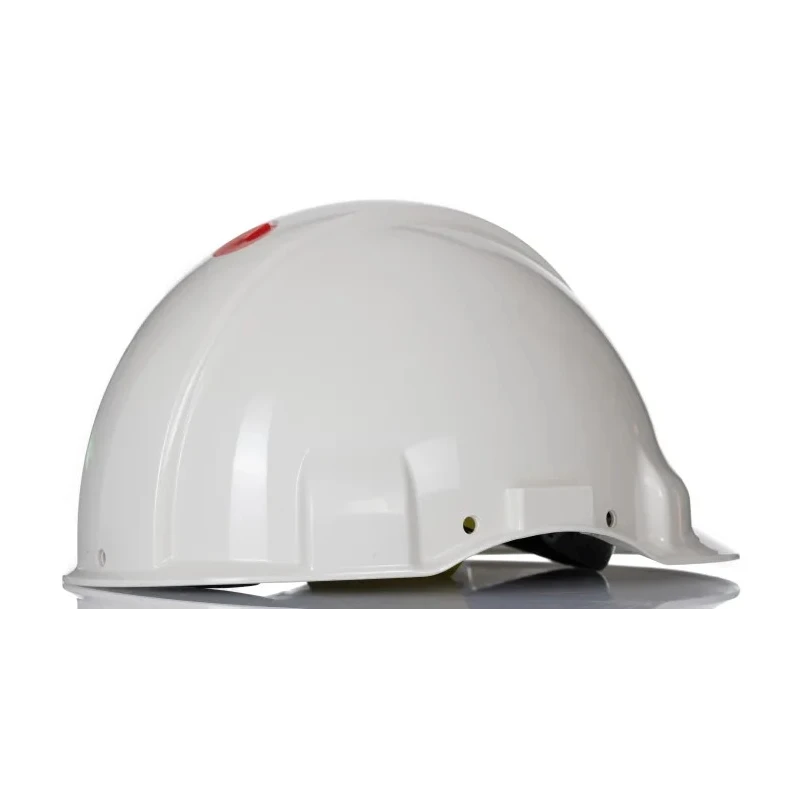 3M White Safety Helmet High Density Polyethylene Adjustable with Integral Sweatband G3000/G3001 7000039722