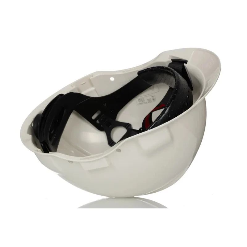 3M White Safety Helmet High Density Polyethylene Adjustable with Integral Sweatband G3000/G3001 7000039722