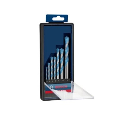 Bosch 4-Piece Twist Drill Bit Set for Multi-Material Applications, Carbide Tip, 4 mm to 8 mm 2608900649