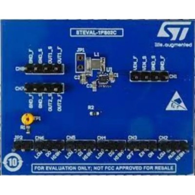 STMicroelectronics Power Management Development Kit Evaluation Board 1.8-5.5 V Input, 400 mA Nano-Quiescent STEVAL-1PS02D
