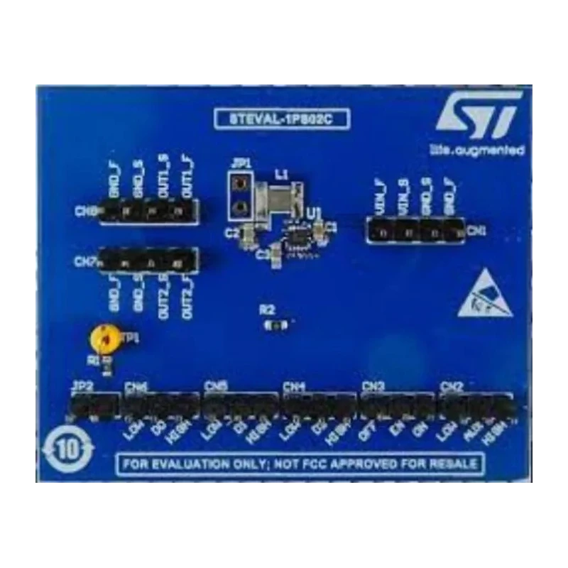 STMicroelectronics Power Management Development Kit Evaluation Board 1.8-5.5 V Input, 400 mA Nano-Quiescent STEVAL-1PS02D