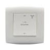Contactum White 1 Way Rocker Light Switch 1 Gang 10A 220-250V Polycarbonate Wall Mount ALF4713WHW