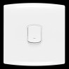 Contactum White 1 Way Rocker Light Switch 1 Gang 20A 220-250V Polycarbonate ALF4815WHW