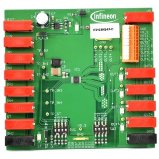 Infineon 4-Channel Industrial PROFET ITS4130Q Evaluation Board for Industrial Applications ITS4130Q