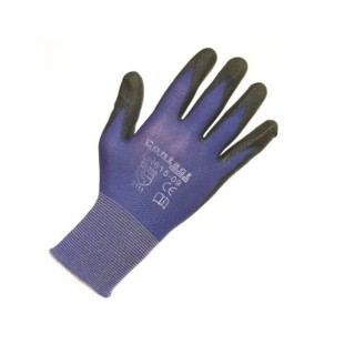 Liscombe Contact Touch Blue Nylon Work Gloves, Size 10, Polyurethane Coating LN615-10
