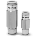 SMC Aluminium Threaded R Bushing Check Valve M5 10 bar AKH06A-M5
