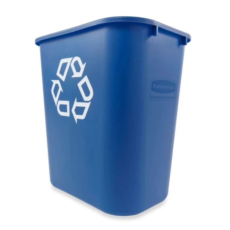 Rubbermaid Commercial Products Blue Polyethylene Waste Bin 39L Capacity FG295773BLUE