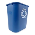 Rubbermaid Commercial Products Blue Polyethylene Waste Bin 39L Capacity FG295773BLUE