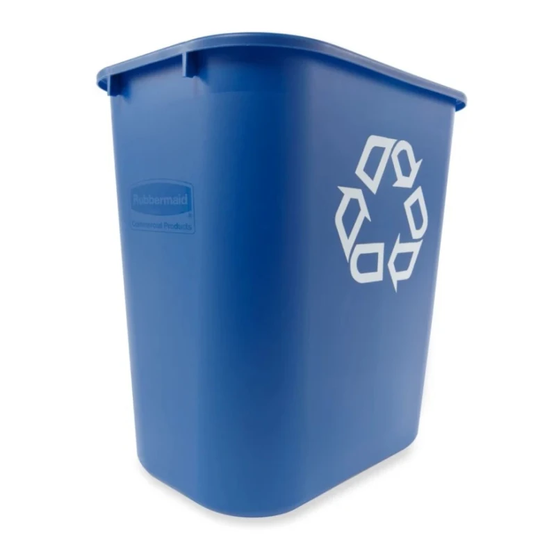 Rubbermaid Commercial Products Blue Polyethylene Waste Bin 39L Capacity FG295773BLUE