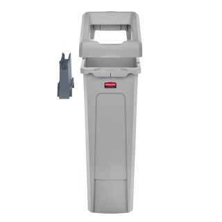 Rubbermaid Commercial Products 87L Grey Hinged Plastic Waste Bin 2007913