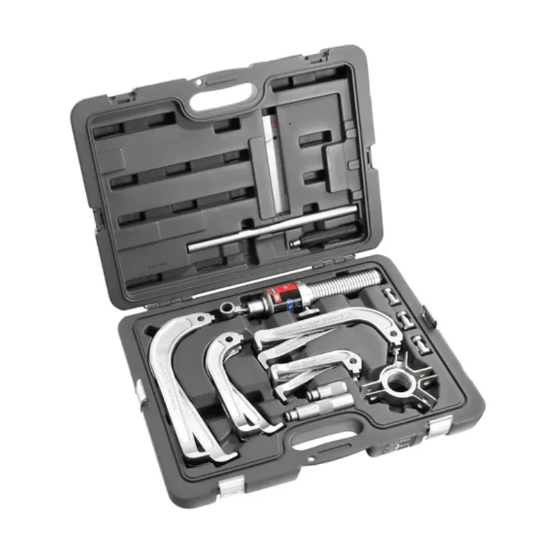 Facom Hydraulic Bearing Puller 22-Piece Set with 10 t Force U.312HJ4