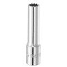 Facom 1/4 in Drive 1/4 in Spline Square Socket, Chrome Vanadium Steel, 50mm Overall Length R.8SEL