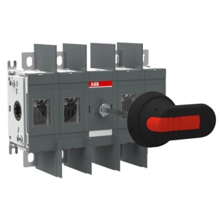 ABB 4-Pole Surface Mount Switch Disconnector, IP00, 250A, 1000V AC, OT Series 