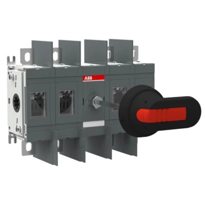ABB 4-Pole Surface Mount Switch Disconnector, IP00, 250A, 1000V AC, OT Series 