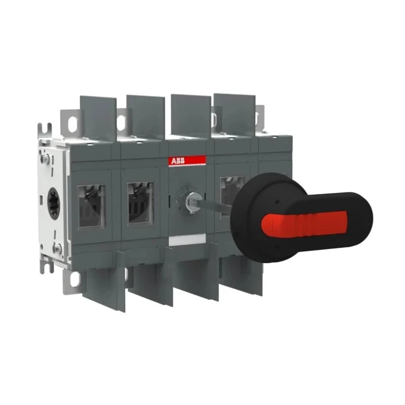 ABB 4-Pole Surface Mount Switch Disconnector, IP00, 250A, 1000V AC, OT Series 