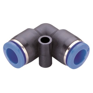 RS PRO Pneumatic Elbow Threaded-to-Tube Adapter Equal Union Elbow Series 0-10.2 bar Maximum Pressure 0-60 °C 235-1232