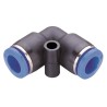 RS PRO Pneumatic Elbow Threaded-to-Tube Adapter Equal Union Elbow Series 0-10.2 bar Maximum Pressure 0-60 °C 235-1232