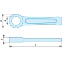 Facom Spanner Single Ended Non Sparking Copper Beryllium Alloy 80 mm Size 350mm Overall Length 50.80SR