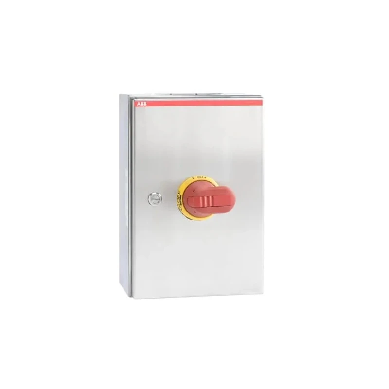 ABB 3-Pole Screw Mount Switch Disconnector IP65, 0A, Yellow Red Handle OTR Series 