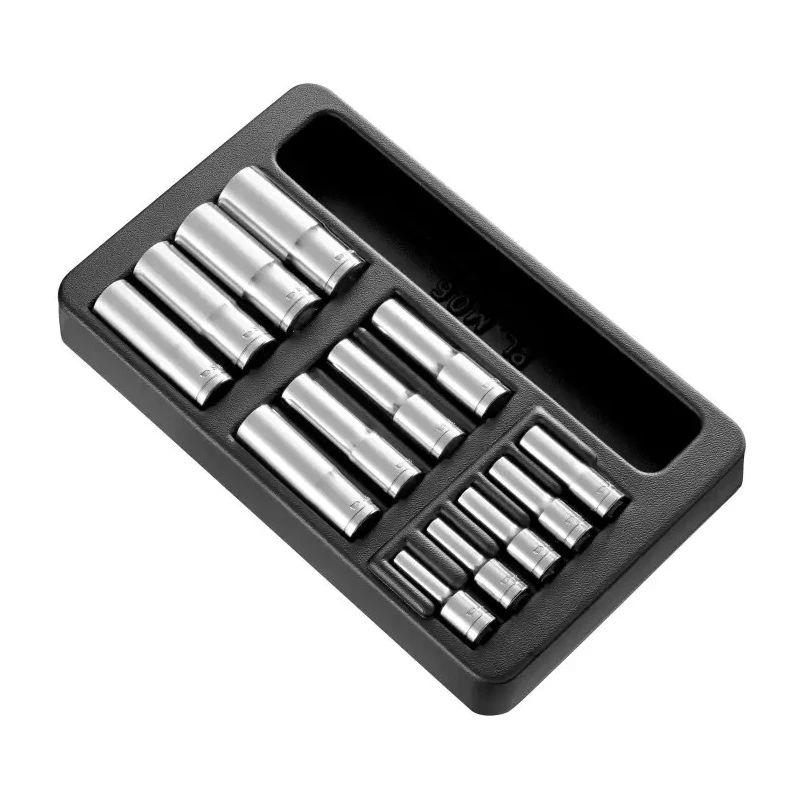 Facom 13-Piece 1/2", 3/8" Drive 6 Point Deep Socket Set MOD.HLB