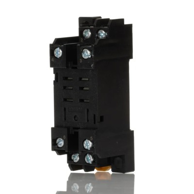 Omron LY 8 Way 2000V DIN Rail Relay Socket for LY Series Bi-polar Relay PTFZ-08-E