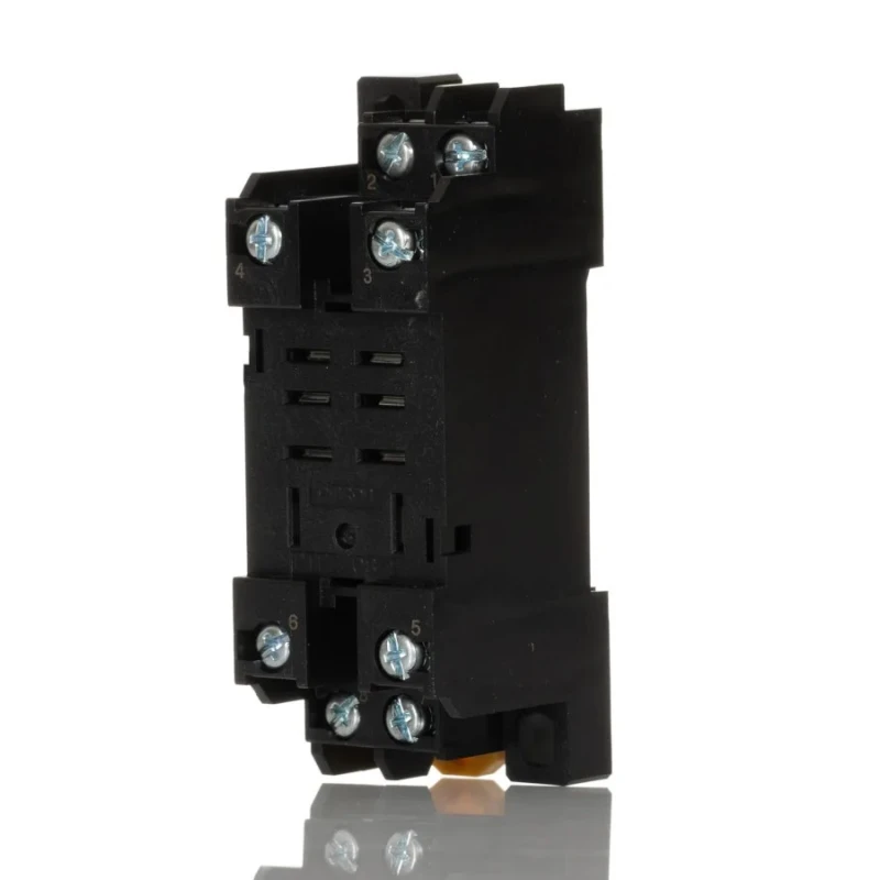 Omron LY 8 Way 2000V DIN Rail Relay Socket for LY Series Bi-polar Relay PTFZ-08-E