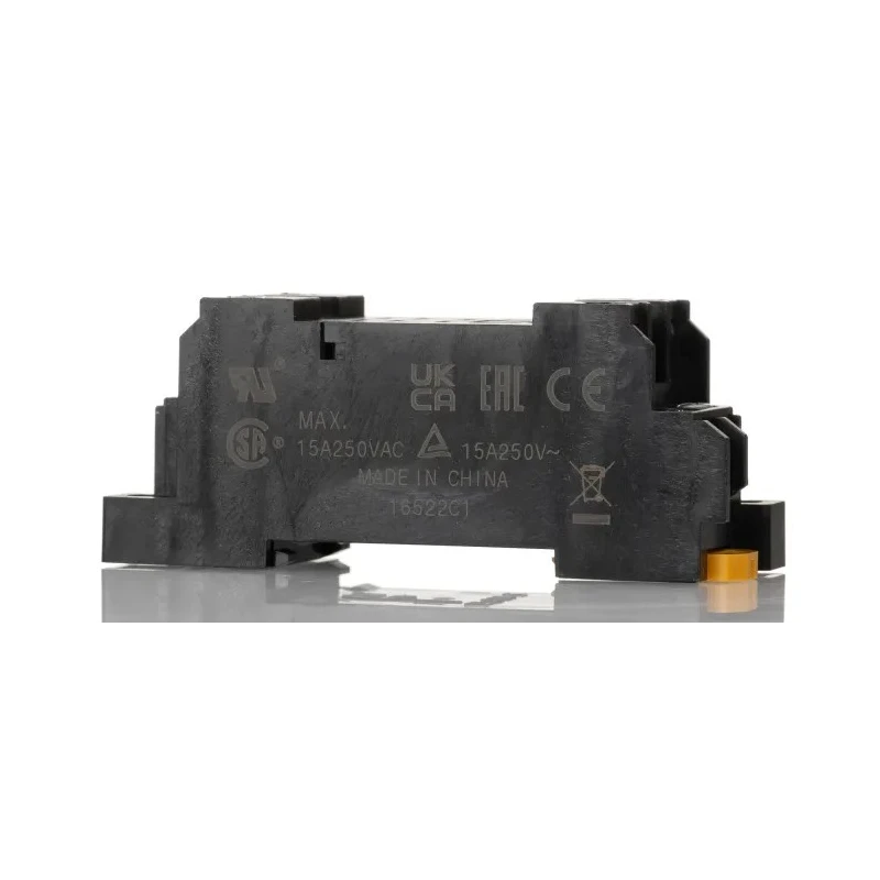 Omron LY 8 Way 2000V DIN Rail Relay Socket for LY Series Bi-polar Relay PTFZ-08-E