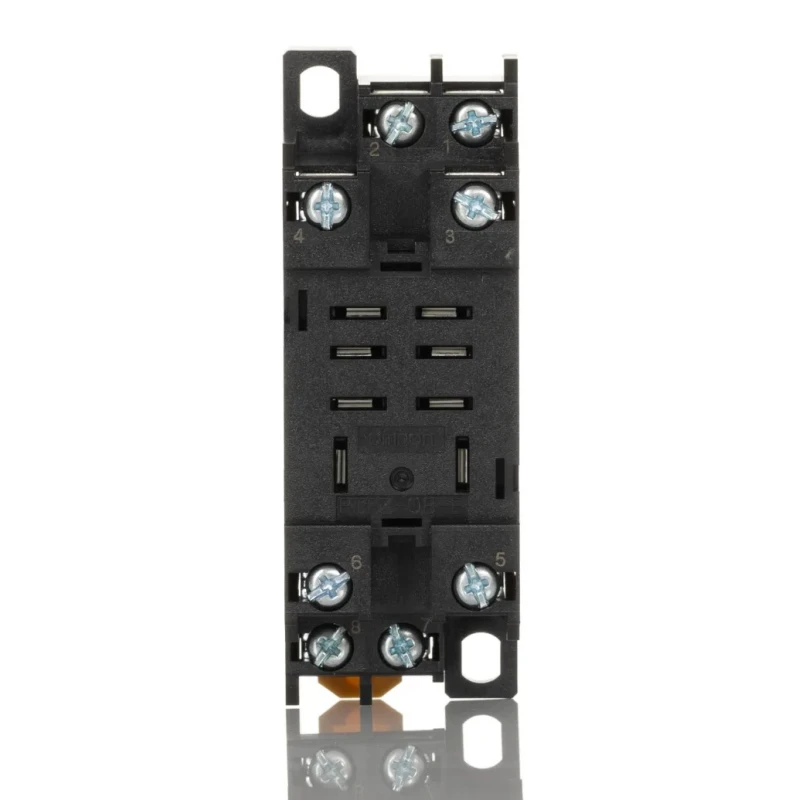 Omron LY 8 Way 2000V DIN Rail Relay Socket for LY Series Bi-polar Relay PTFZ-08-E
