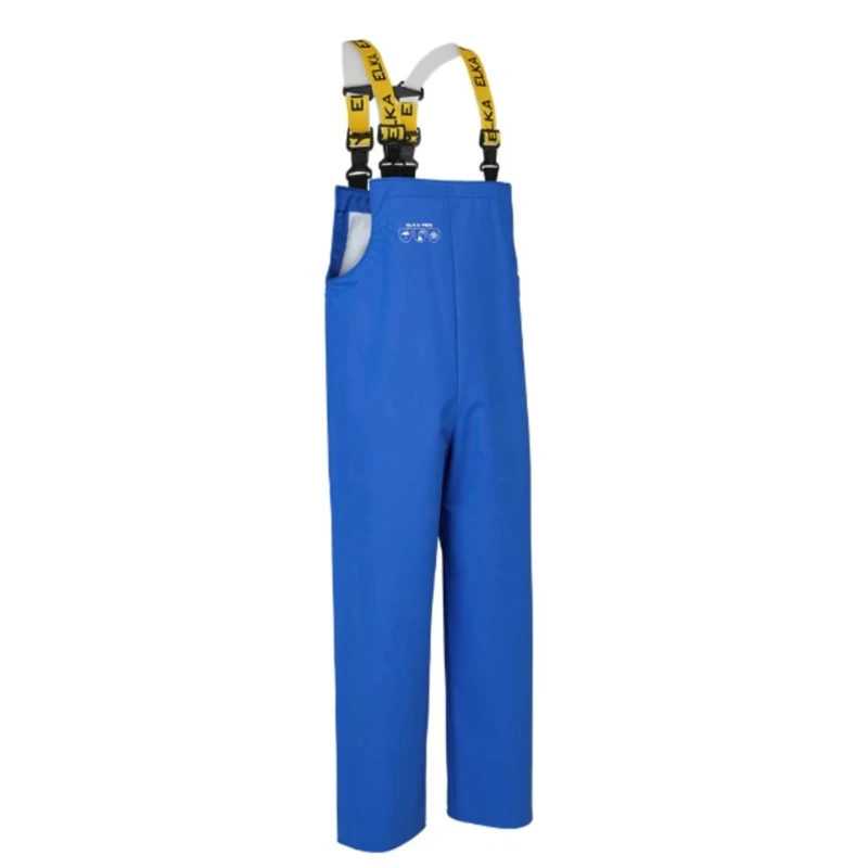 Elka Gb Royal Blue Reusable Overall Size L, Polyurethane and Polyamide Material, Cold Resistant, Button Closure E0101/L