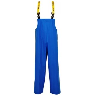 Elka Gb Blue Reusable Overall Bib & Brace, Liquid and Chemical Resistant, Unisex, Size 2XL E0101/B/2XL