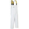 Elka Gb White Reusable Overall, Bib & Brace Design, Size S, Cold Resistant, PU Polyamide DWR 240 G Material E0101/W/S