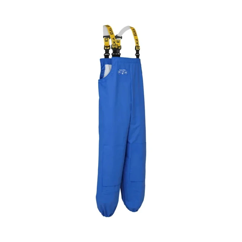 Elka Gb Blue Reusable Bib & Brace Overall Size S Liquid and Chemical Resistant Knee Pad Pocket Denmark E0104/B/S
