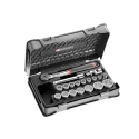 Facom 19-Piece 1/2 Inch Drive 12 Point Socket Set Chrome Vanadium Steel S.161-2P12