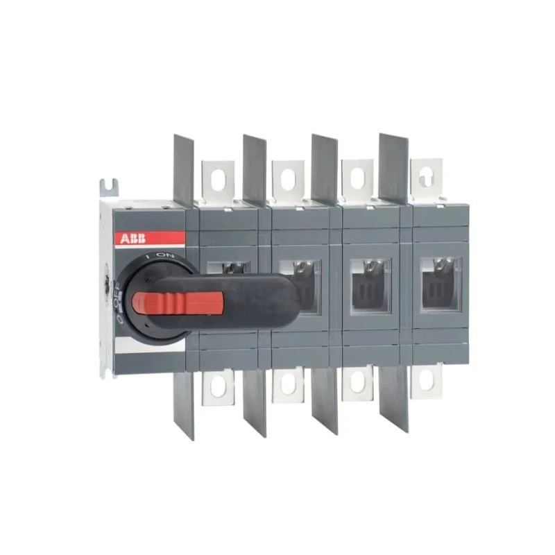 ABB 4-Pole Screw Switch Disconnector 400A, IP00, Black Handle, IEC 60947-3, 1000V AC OT Series 