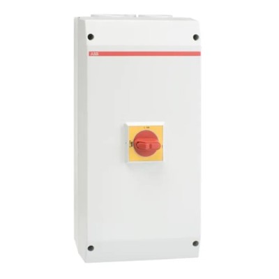 ABB 4-Pole Switch Disconnector, IP65 Rated, 125A, 45 kW, OTP Series, Screw Clamp Terminal, Padlock Compatible 