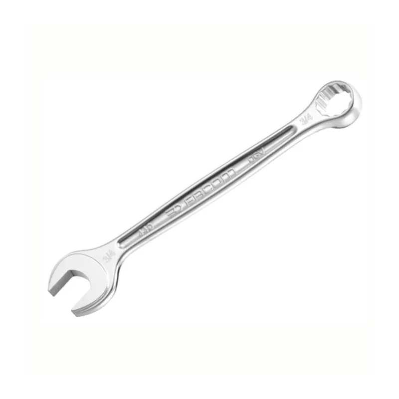 Facom Combination Spanner 7/8 in, 248mm Overall Chrome Finish 12-Point 15° Offset 440.7/8