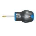 Facom Stubby Protwist Screwdriver PZ2 Tip 35 mm Blade 91 mm Overall ATD2X35