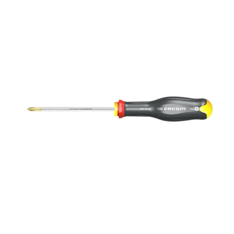 Facom Standard Screwdriver PH2 Tip 100 mm Blade 220 mm Overall ATP2X100