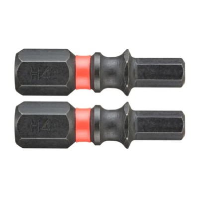Facom Hex Screwdriver Bit 6.35 mm Drive Size, 4 mm Tip, Hex Drive, 47.5 mm Overall Length 2-Piece ENH.104